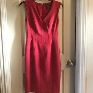 White House black market sheath dress. Deep rose