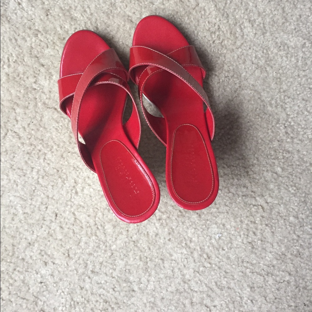 Ralph Lauren Red Wedges