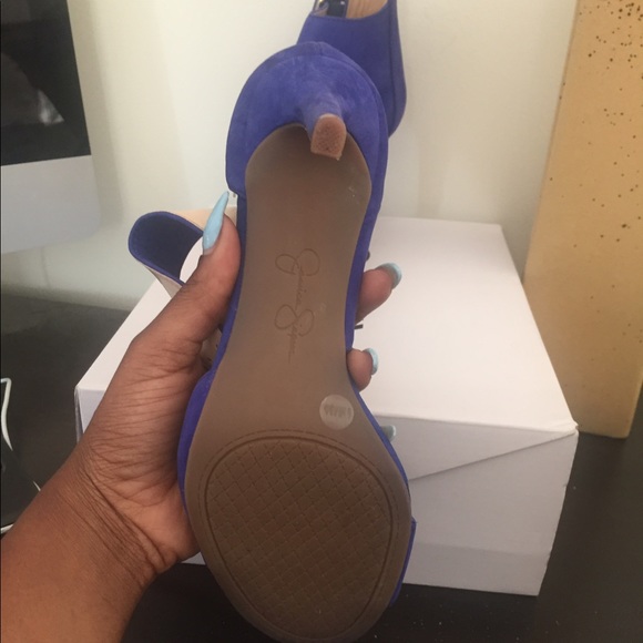 Jessica Simpson Royal Blue Heels - Picture 3 of 6