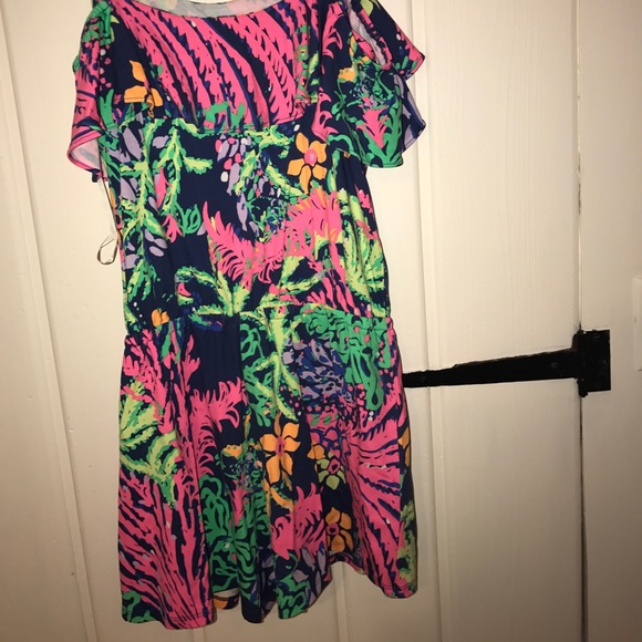 Lilly Pulitzer Klea Romper In Indigo All a Glow - Picture 5 of 6