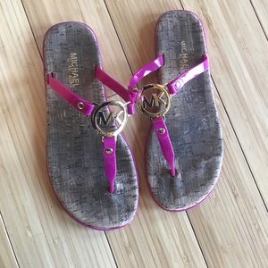 Pink and Gold Michael Kors Sandals