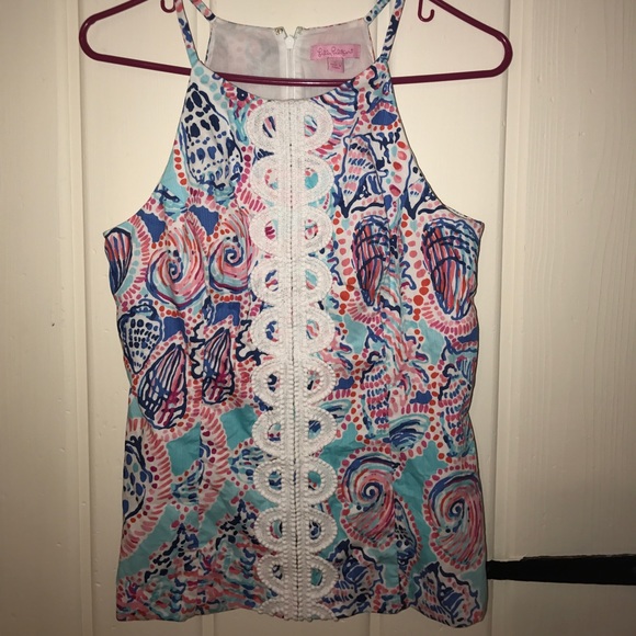Lilly Pulitzer Annabelle Top in Shell Me About It - Picture 2 of 4