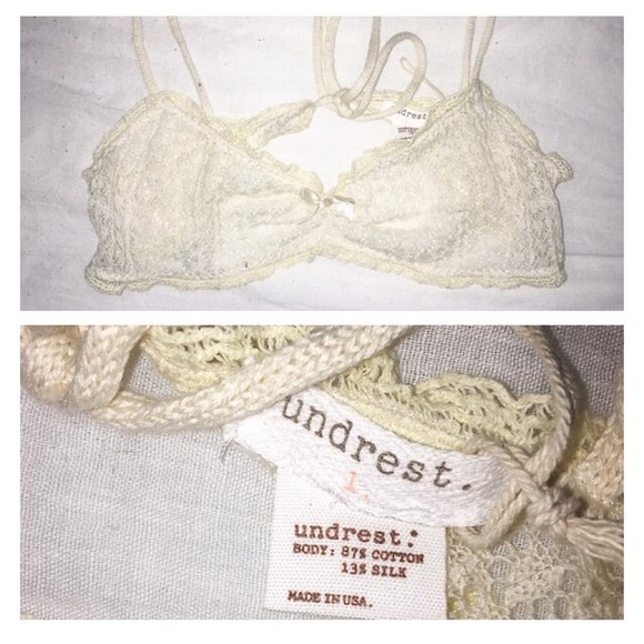 ✖️SOLD✖️NWOT Crochet ruffle bralette - Picture 2 of 4