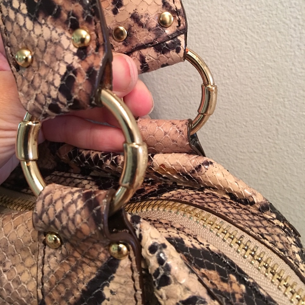 Michael Kors Brown Python Leather Shoulder Bag - image 2