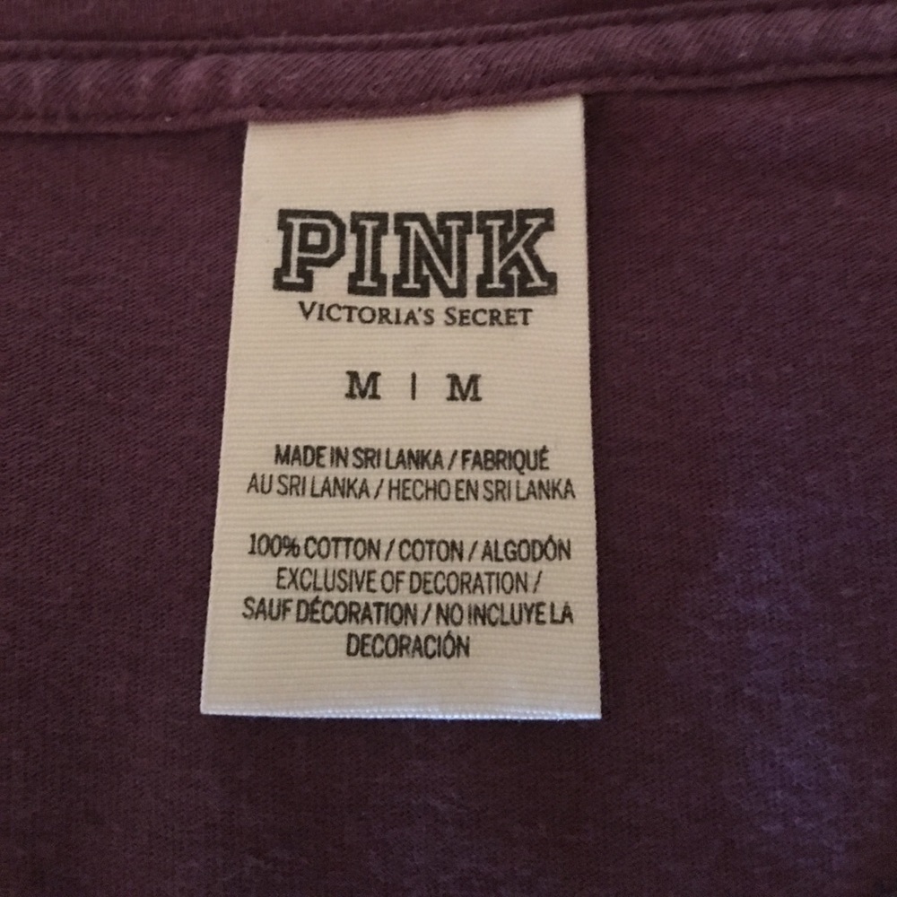 VS long sleeve purple cotton shirt