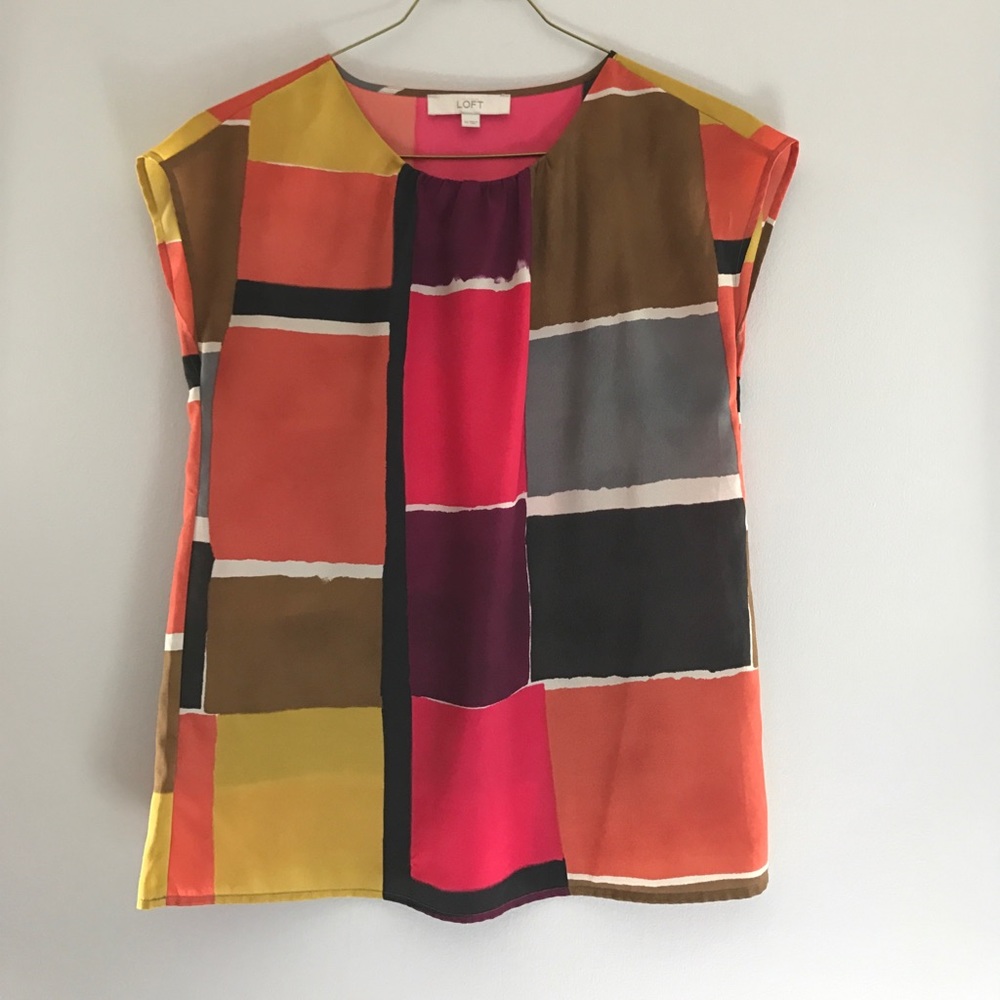 Ann Taylor Loft short sleeve blouse