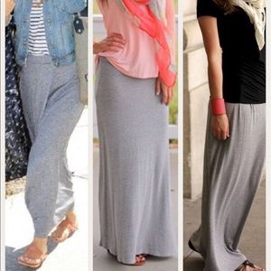 Heather Grey Staple Maxi