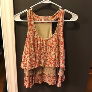 GB Gianni Bini Ruffle Tank Small