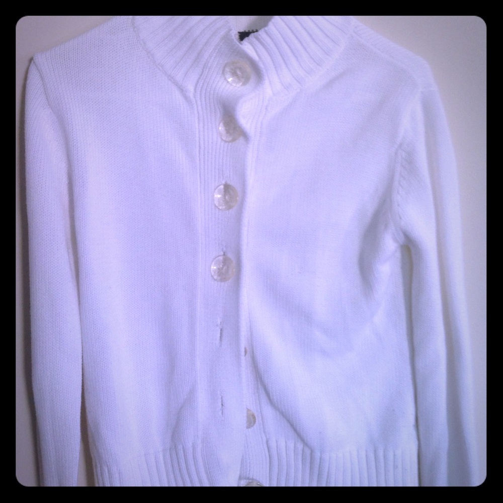 Vintage oversize white cardigan