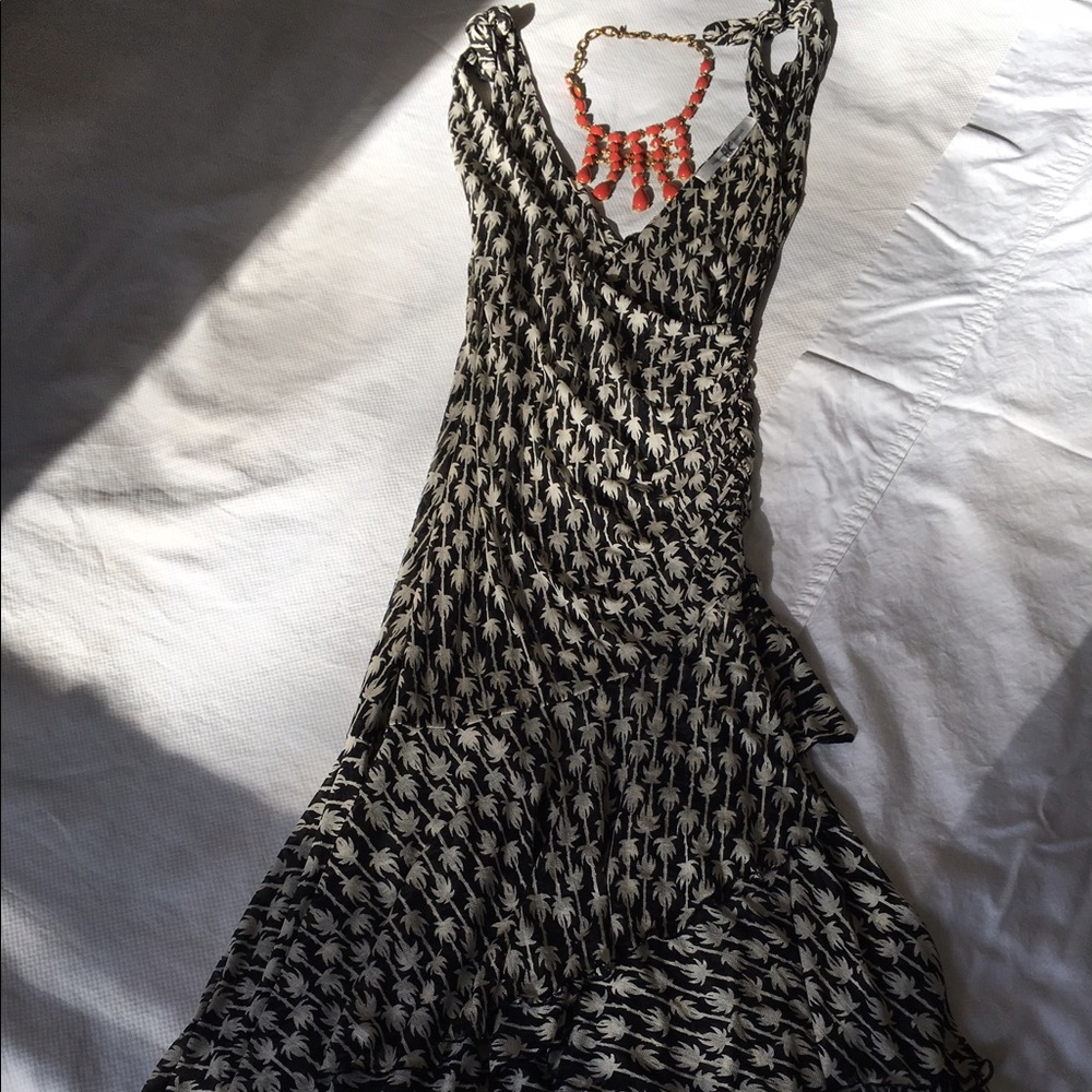 Sexy Diane Von Furstenberg Palm Tree Dress