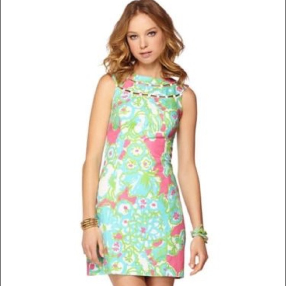 Lilly Pulitzer Lindy shift: PB Pink a Delicacy