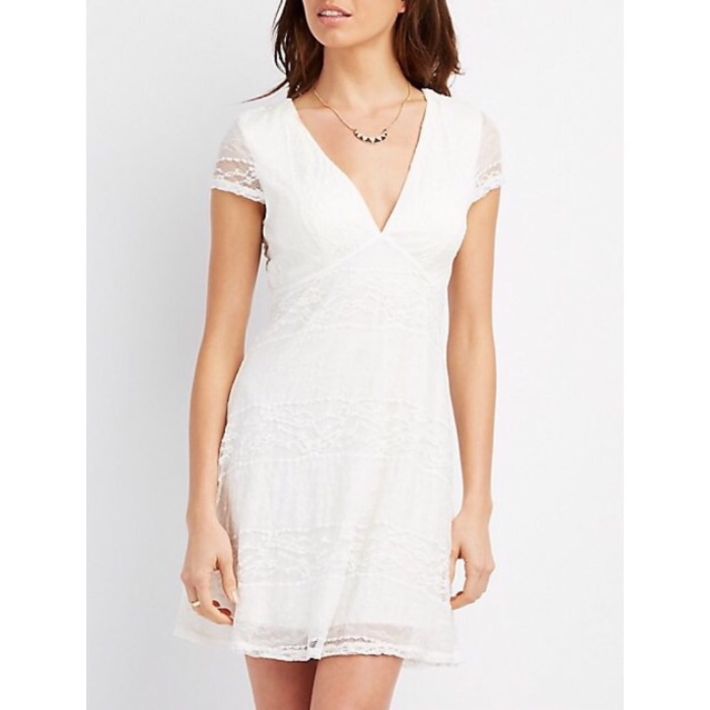 NEW ✨ Lace T-Back Skater Dress