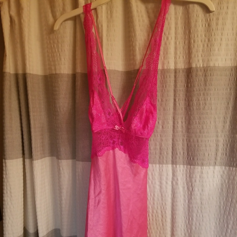 Hot Pink VS Silk nighty