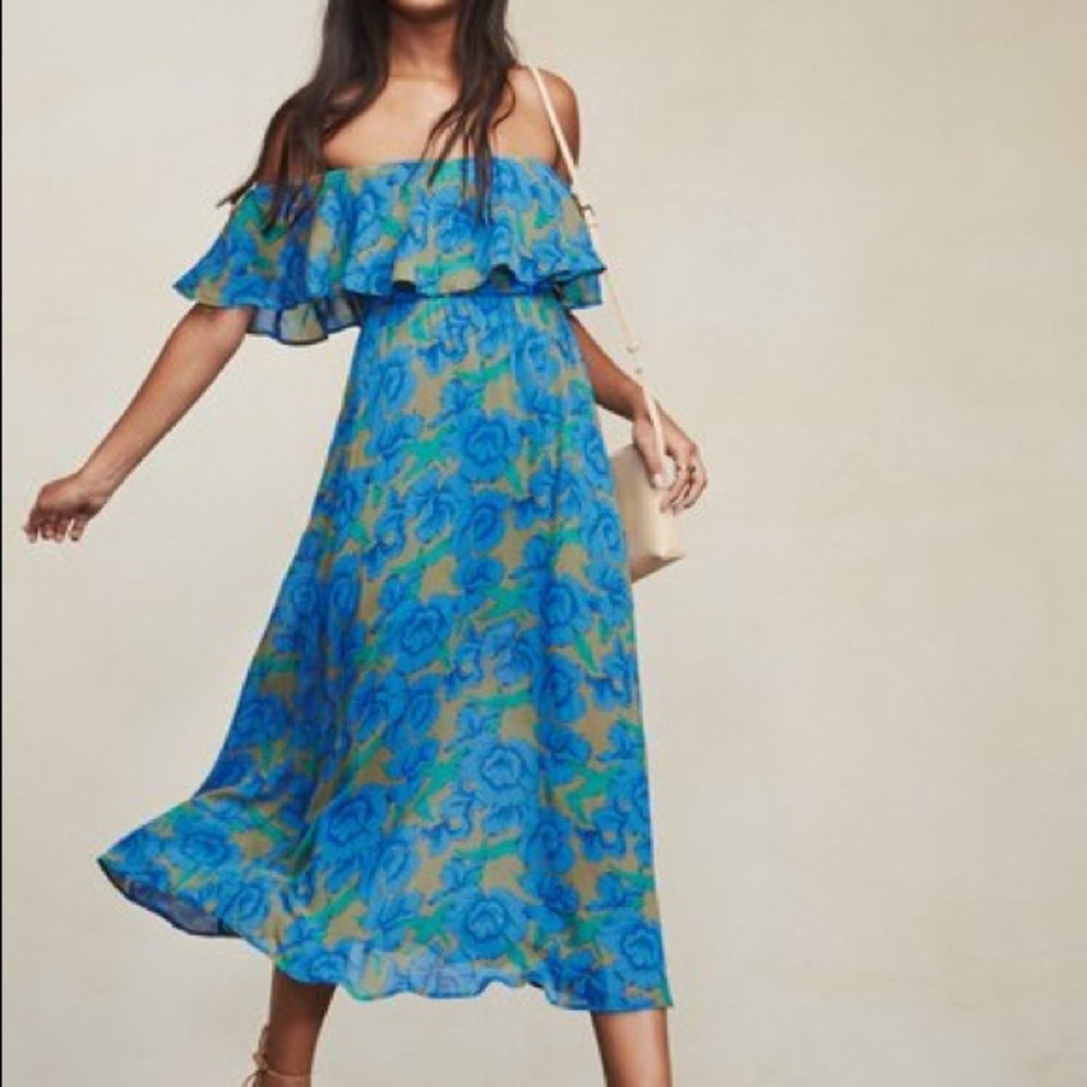 NWT Reformation Femme Dress in Iris, Size 4