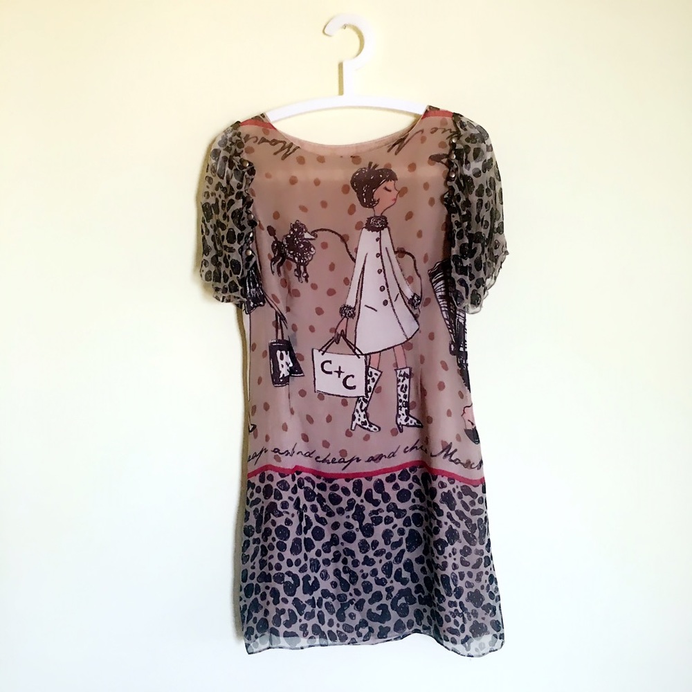 NWOT causal silk dress