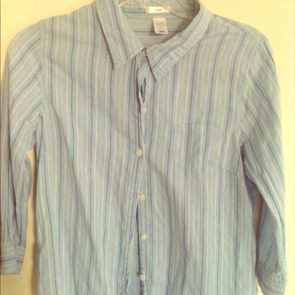 Pinstripe button down