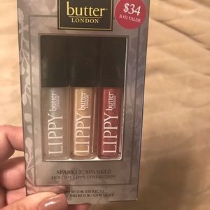 Set of 3 butter London Holiday Lippies  NWOT