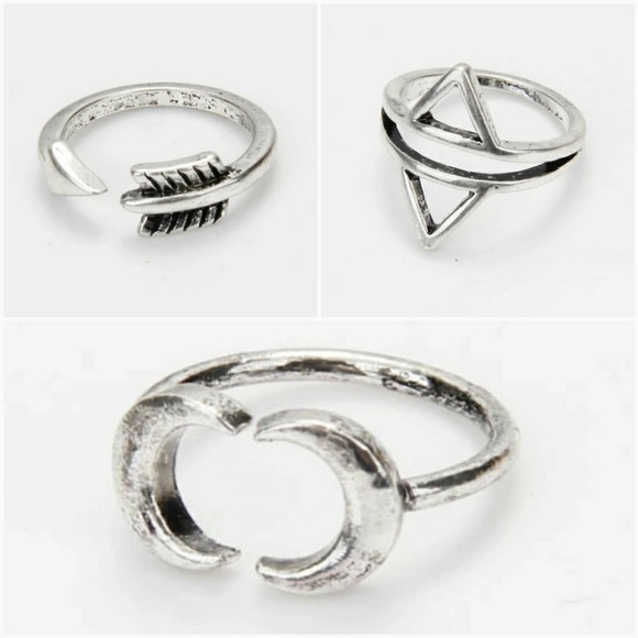 6PC Boho Turquoise Ring Set - Picture 4 of 5