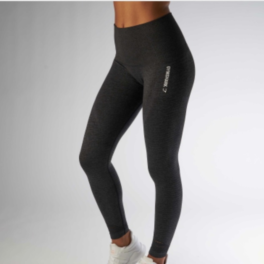 GYMSHARK BNWT Black Marl Seamless Legging - XS