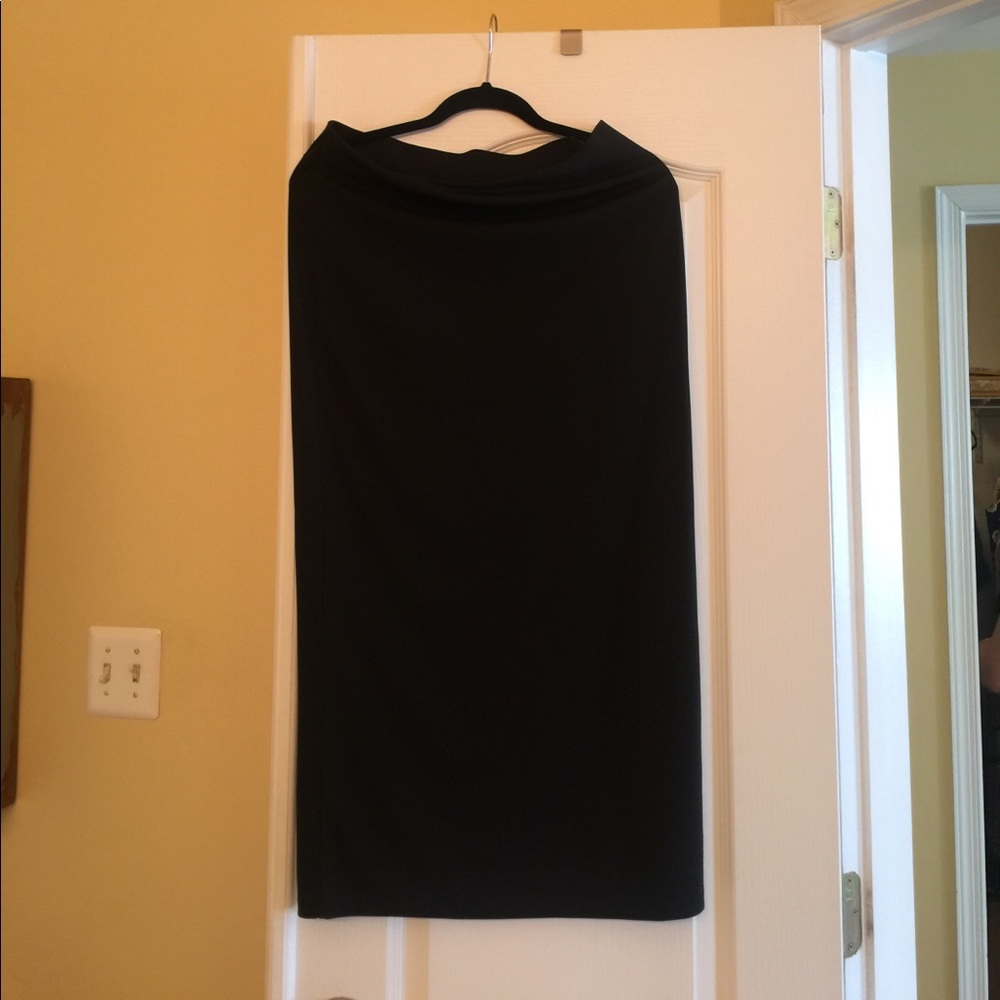 Black Calvin Klein skirt with slit