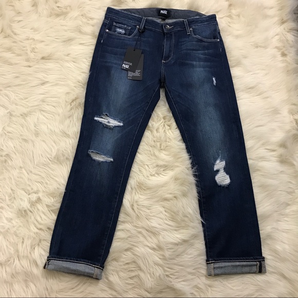 PAIGE Denim - Paige "Brigitte" boyfriend skinny crop jeans