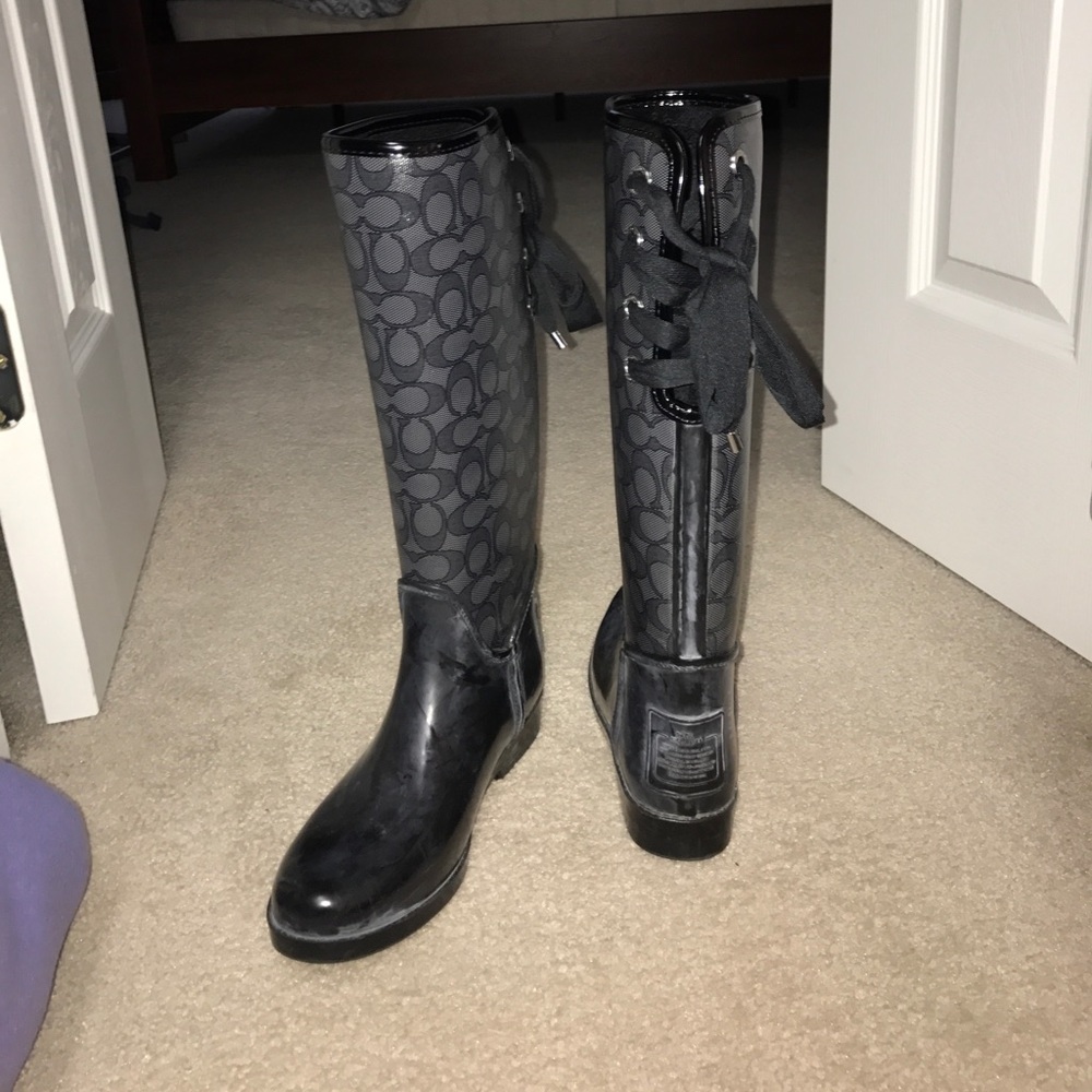 Coach rain boots