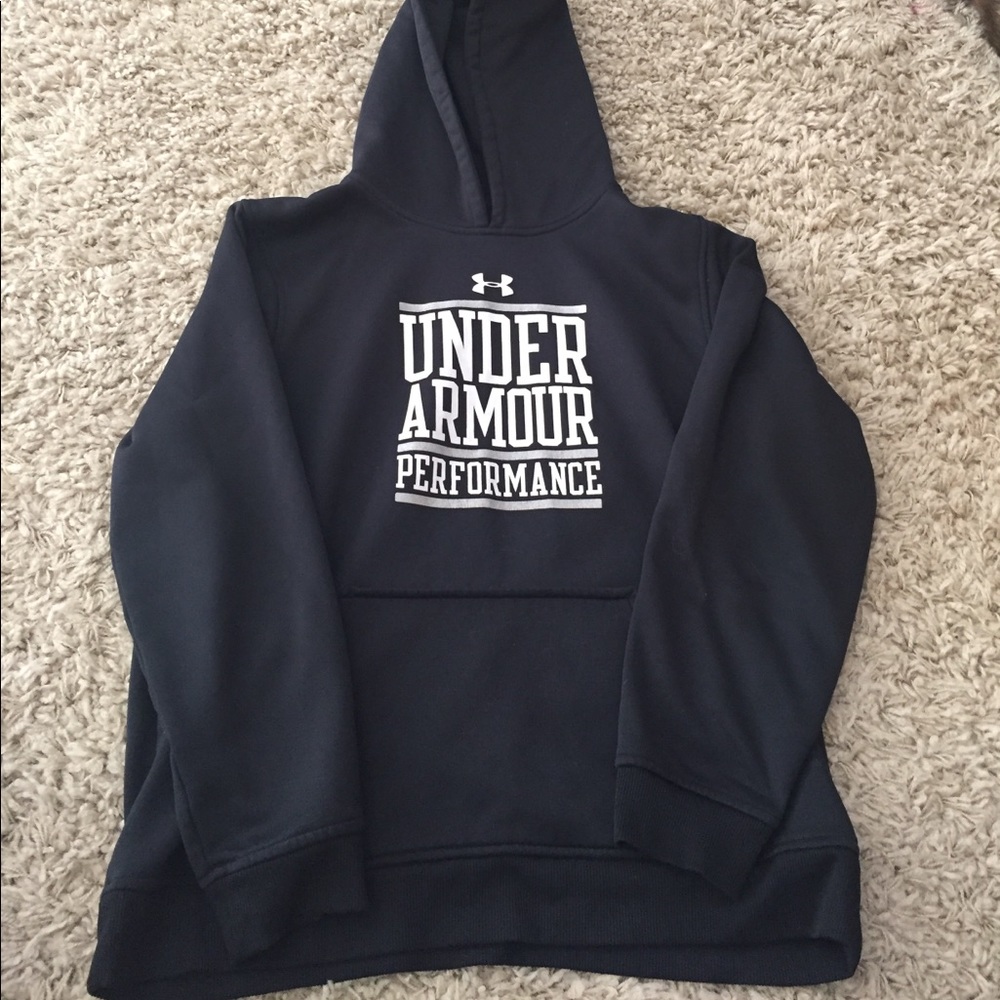 Youth Under Armour hooded sweatshirt