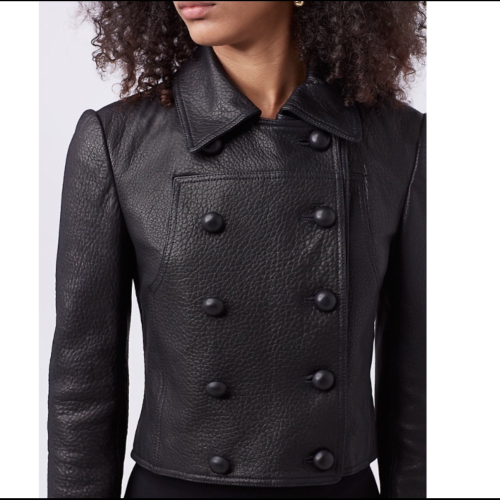Sold out DVF SERGEANT JACKET 100% lamb leather