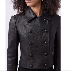 Sold out DVF SERGEANT JACKET 100% lamb leather