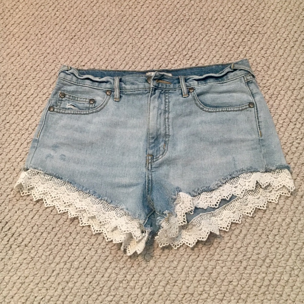 FREE PEOPLE Denim Shorts