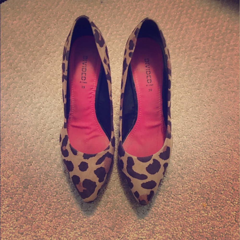 Leopard print heels.