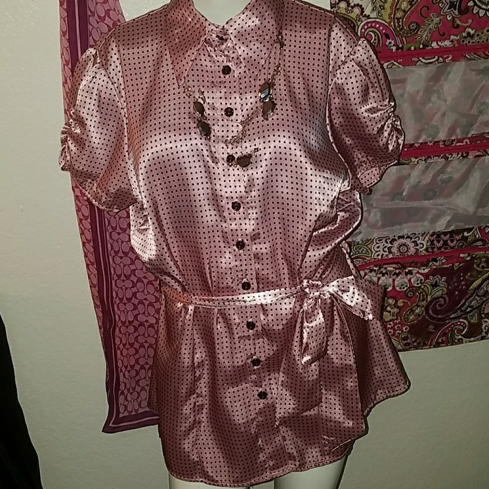 🍒LIKE NEW Silk Top Dress Barn