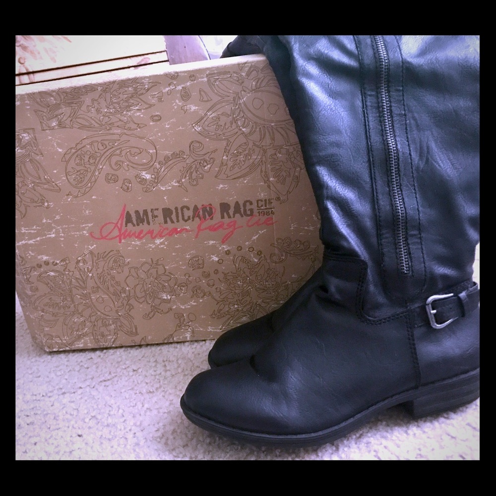 American Rag HIGH Black Boot size 8.5
