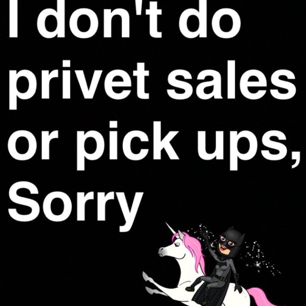 Please don't ask for privet sales