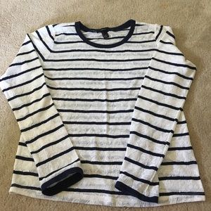 Long sleeve lacy sweater