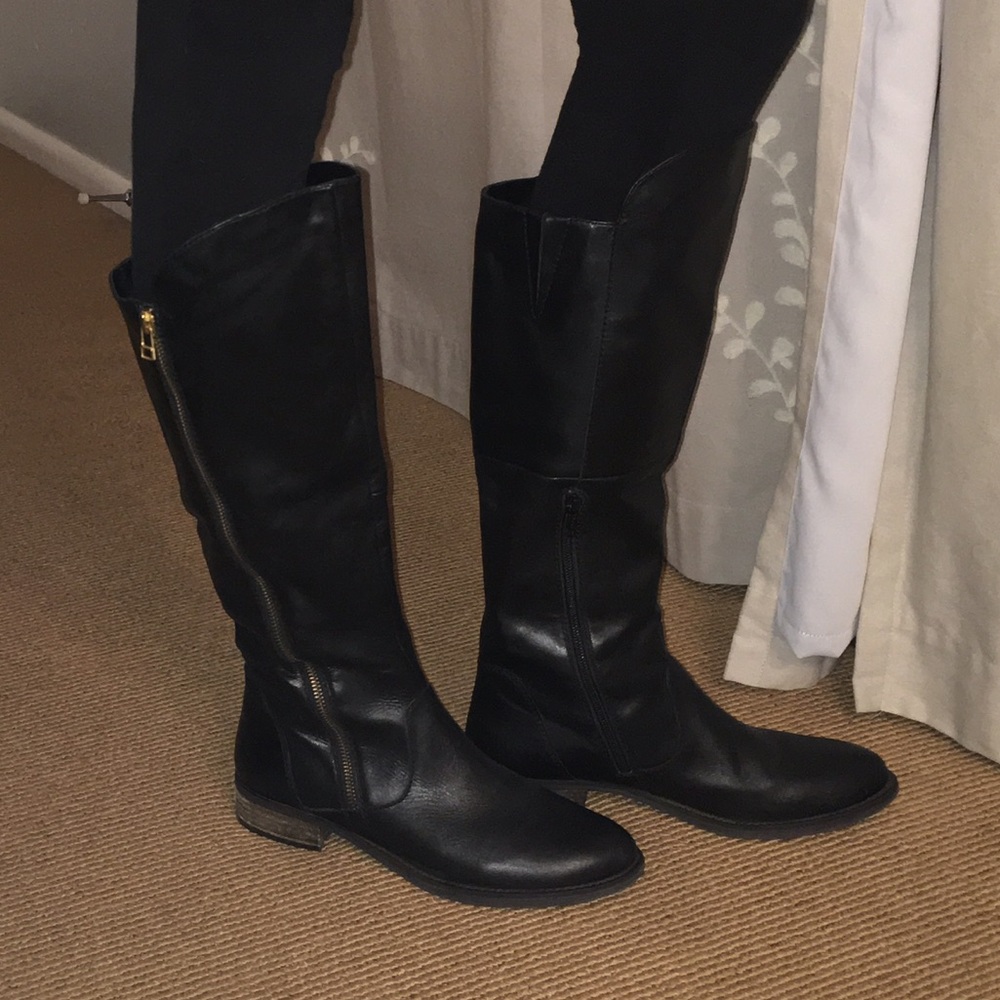 Steve Madden Leather Riding Boots