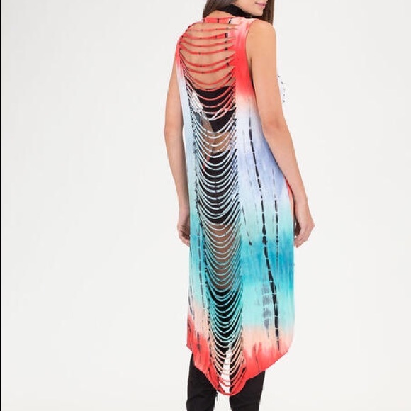 Tie-Dye Top high low very beautiful top. - Picture 2 of 4