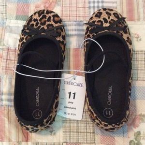 Girls Cherokee shoes Sz 11 jaray animal print NEW