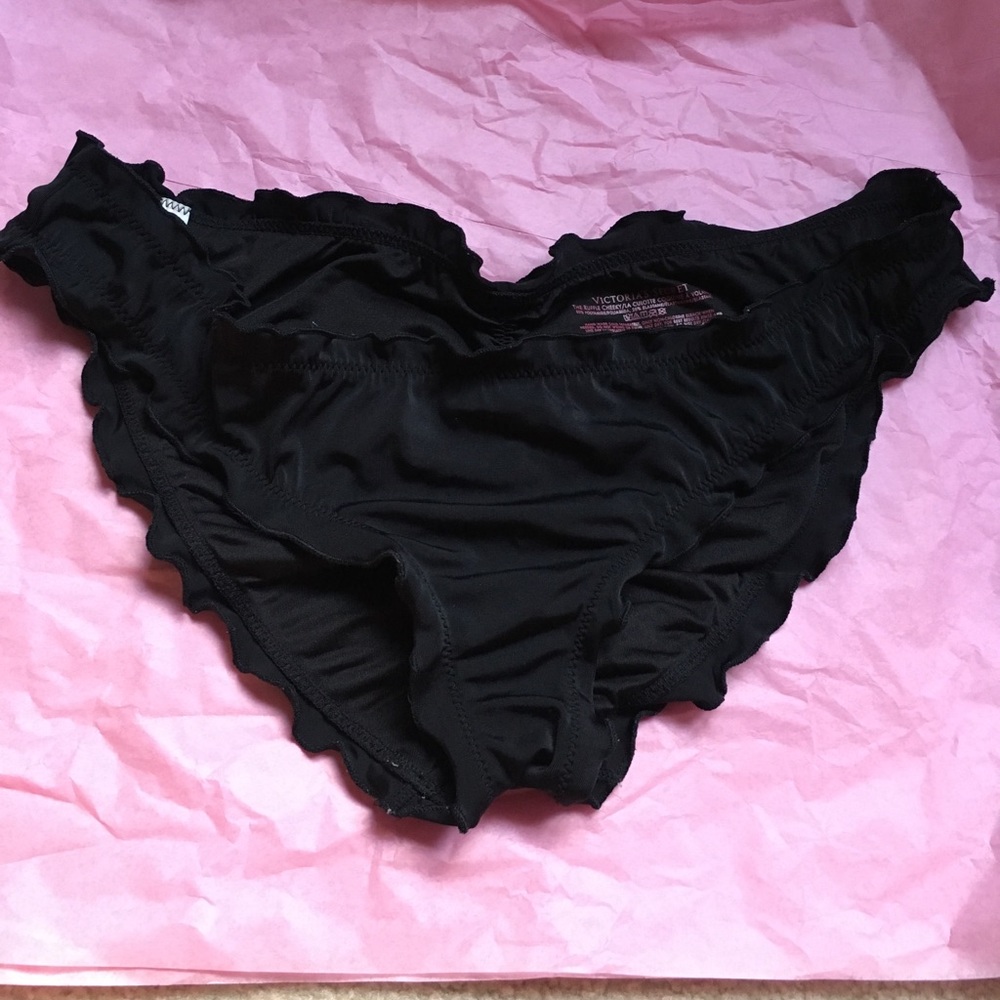 victoria's secret ruffle cheeky bikini bottom