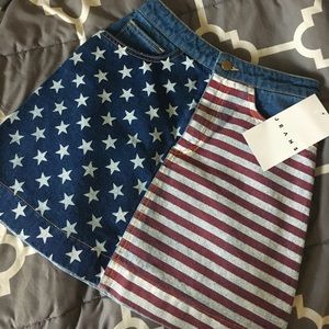 American Apparel denim skirt