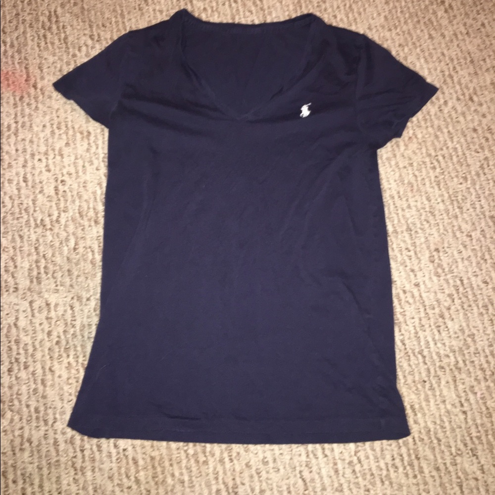 Girls V neck Polo tee