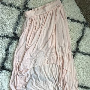 AE Blush pink high-lo skirt