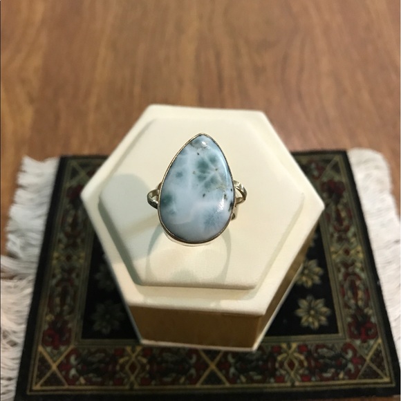 Sterling Silver Larimar ring - Picture 3 of 4