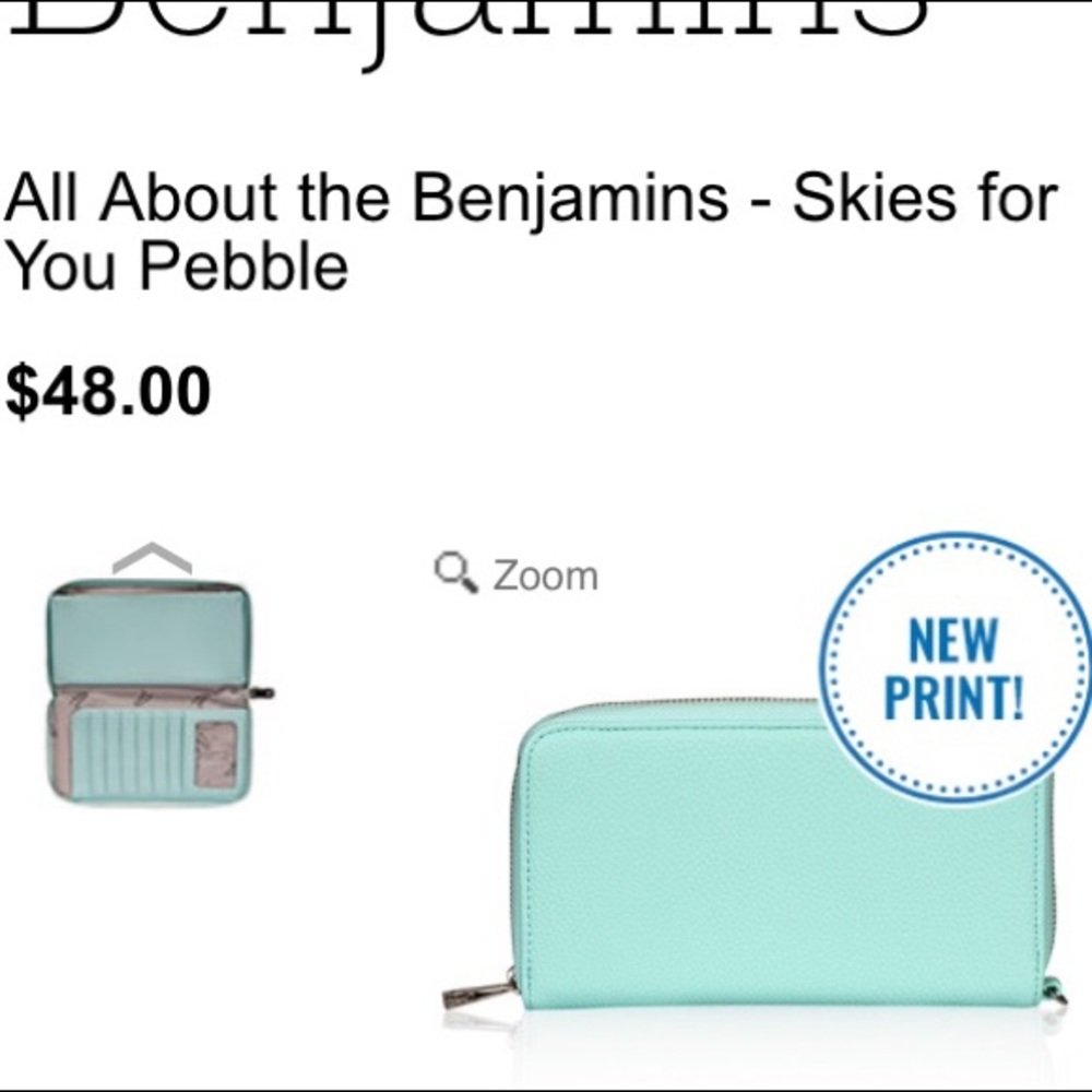 All About the Benjamins Wallet and Wristlet.