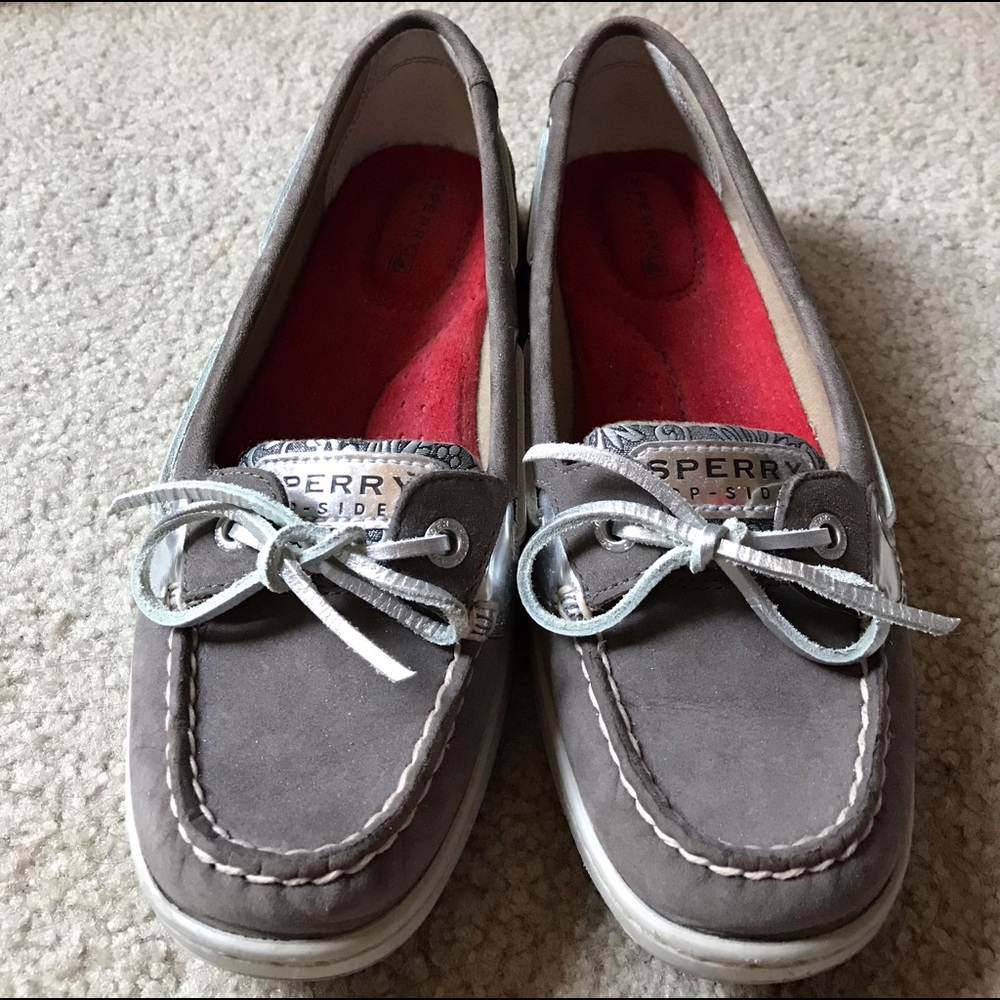 Sperry's 6.5 women's w/ metallic floral design