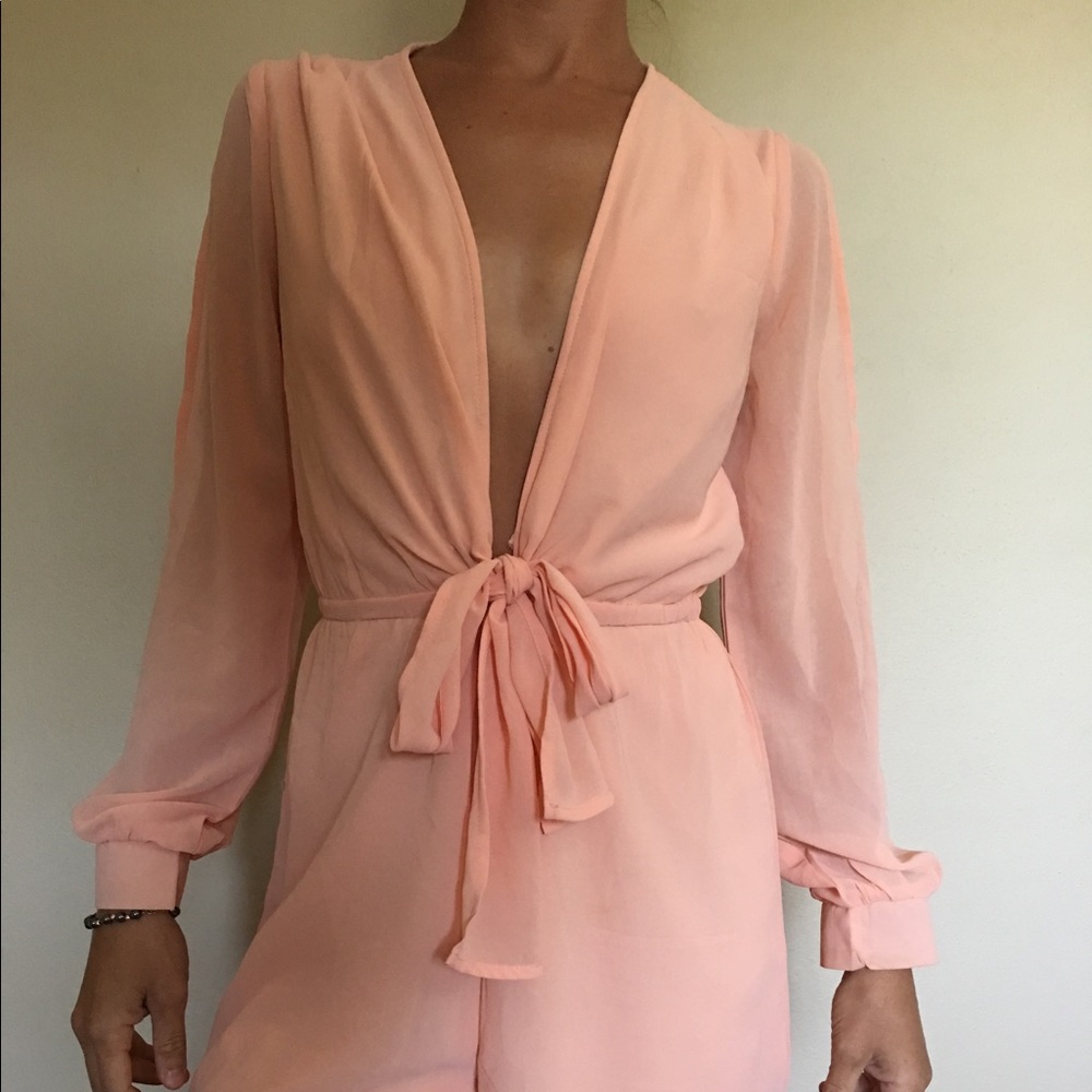 Peach romper