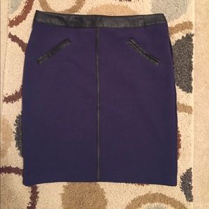 Black and blue skirt