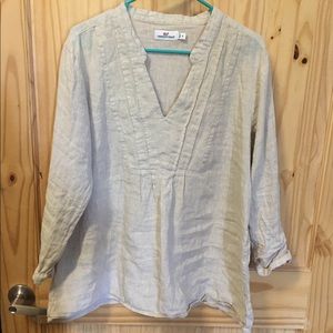 Vineyard Vines Linen Shirt- XL