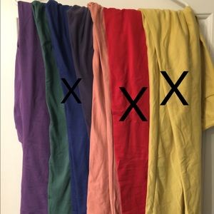 4 pairs of Lularoe OS solid leggings