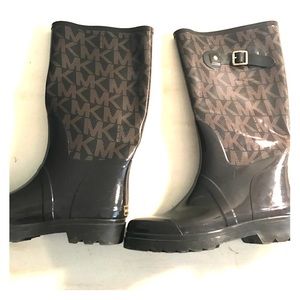 Michael Kors logo rubber rain boots